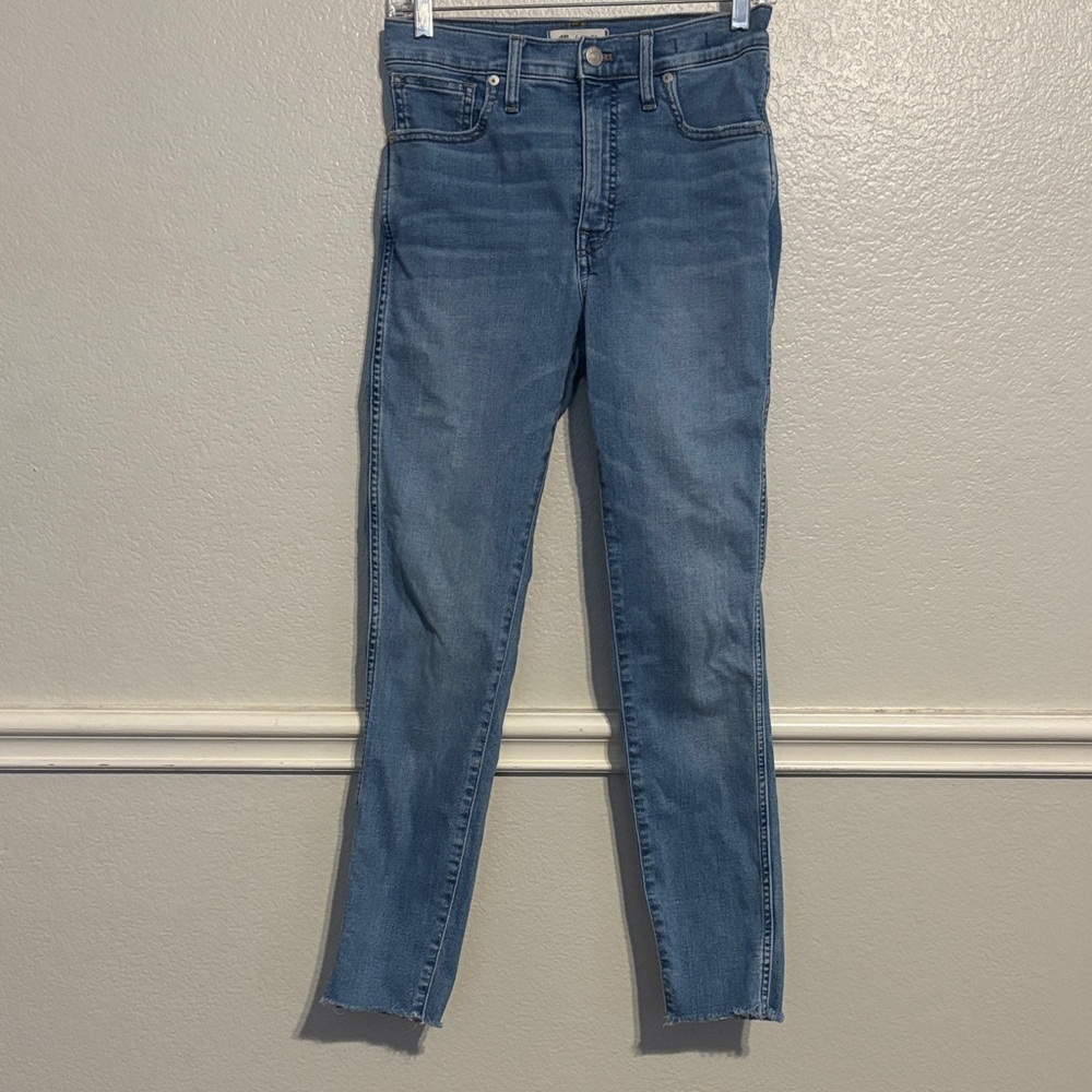 Madewell women’s High-waist Skinny Jeans in Denim Blue
